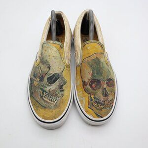 VANS x Vincent Van Gogh Museum Amsterdam Skulls Men's 8.5 Women's 10 Slip-On